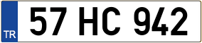 Trailer License Plate